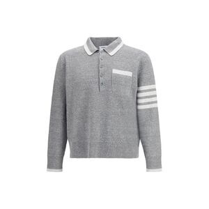 Thom Browne Men Knitted Polo Shirt